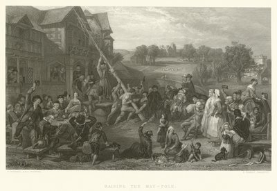 Raising the May-Pole by Frederick Goodall